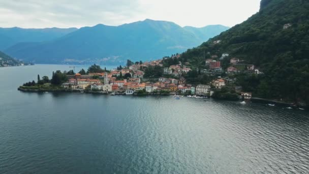 Horské Jezero Jezero Horách Lugano Itálie Jezero Como Horský Terén — Stock video