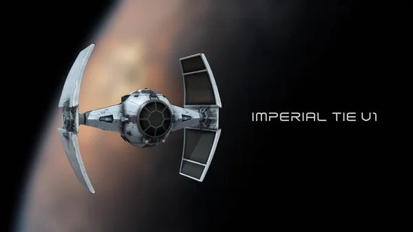 İmparatorluk TIE v13D illüstrasyon posteri