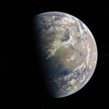 Exoplan3d illüstrasyon posteri