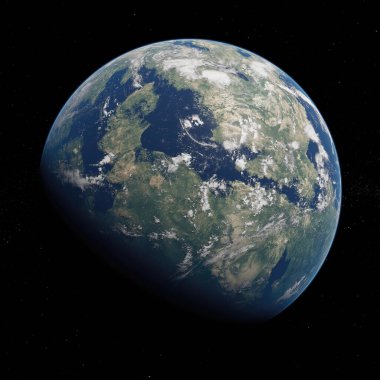 Exoplan3d illüstrasyon posteri