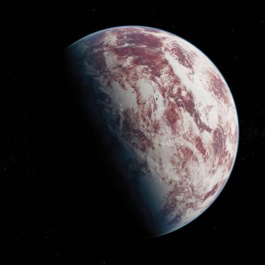 Exoplan3d illüstrasyon posteri