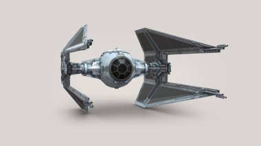 Uzay Aracı 3d illüstrasyon posteri