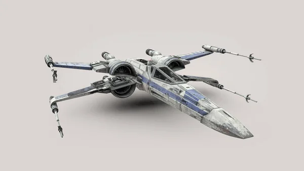 Uzay Aracı 3d illüstrasyon posteri