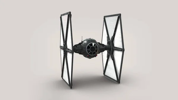 Uzay Aracı 3d illüstrasyon posteri