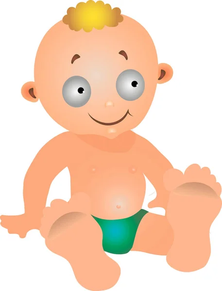  Fedya adında küçük bir çocuk gülüyor. Eğleniyor..