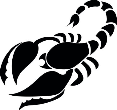 Zodyak 'ın 12 işareti. Akrep. Siluet