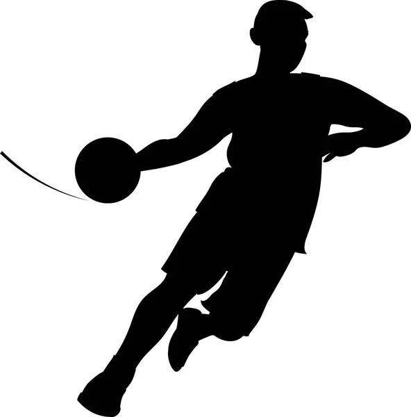 Joueur Basket Ball Avec Balle Mouvement Prépare Lancer Balle Sur — Photo