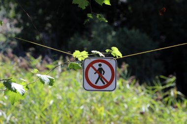 İsrail 'de yol kenarına yol bilgisi tabelası yerleştirildi. 