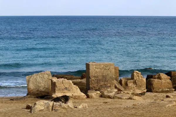 Pedras Costa Mar Mediterrâneo — Fotografia de Stock