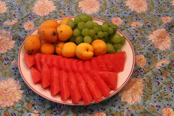 Świeże Warzywa Owoce Sprzedawane Bazarze Izraelu — Zdjęcie stockowe