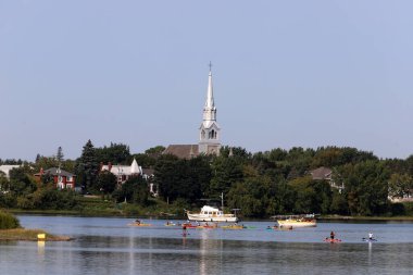 Quebec Kanada 08 09 2022. Quebec, Kanada 'nın Fransızca konuşan ilinin başkentidir.. 
