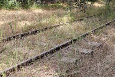 Fragments of the old railway from Haifa to Damascus.