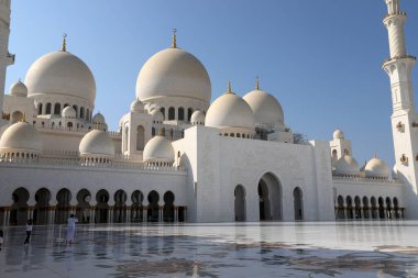 Abu Dhabi United Arab Emirates 08.12.2022 Sheikh Zayed Mosque white mosque in Abu Dhabi.