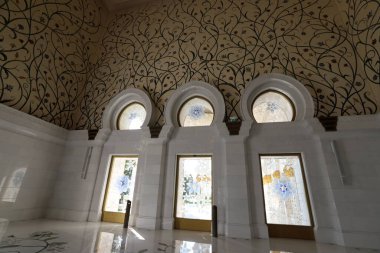 Abu Dhabi United Arab Emirates 08.12.2022 Sheikh Zayed Mosque white mosque in Abu Dhabi.