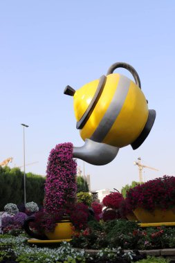 Dubai UAE 07 . 12 . 2022 . Plants and flowers in the Miracle Garden in Dubai.