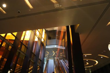 True sunlight and artificial lighting. Abstract photo of light and dark.