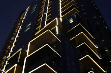 Architectural illustration. Fragments of the construction of buildings and structures.