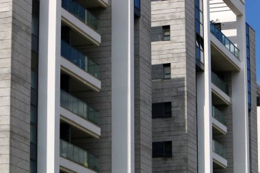 Architectural illustration. Fragments of the construction of buildings and structures.