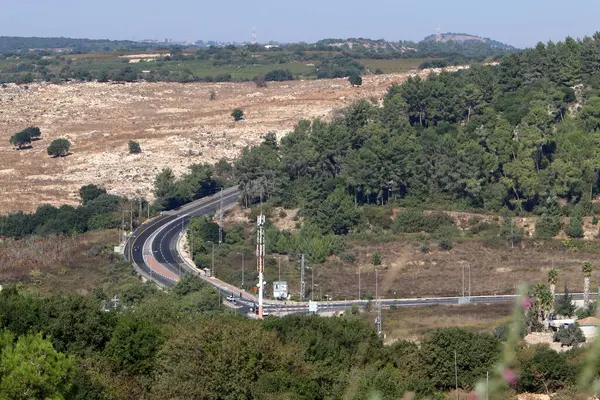 以色列北部山区的道路 — 图库照片