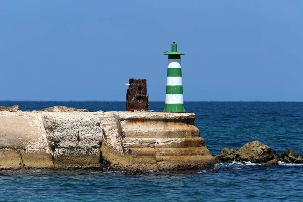 Faro Punto Referencia Navegación Que Utiliza Para Identificar Costas Localizar —  Fotos de Stock