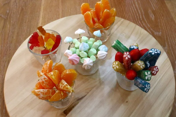 Wschodnie Słodycze Słodycze Sprzedawane Bazarze Izraelu — Zdjęcie stockowe