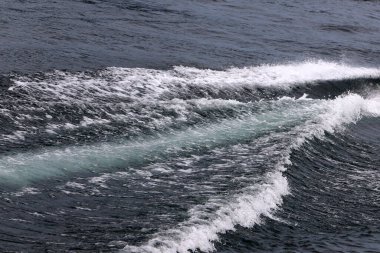 Akdeniz kıyısındaki deniz suyunun rengi.