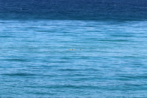 Barva Mořské Vody Pobřeží Středozemního Moře — Stock fotografie