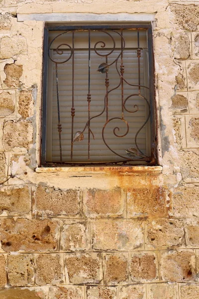 Маленьке Вікно Старому Одноповерховому Будинку — стокове фото