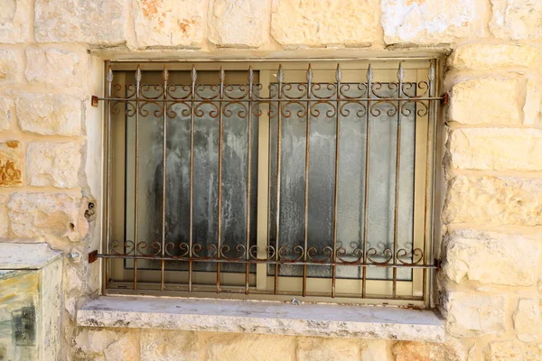 Маленьке Вікно Старому Одноповерховому Будинку — стокове фото