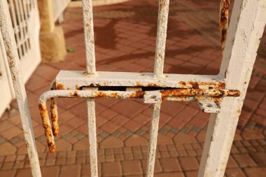 Eski ve paslı demirin dokusu.