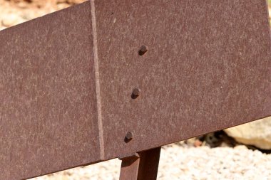 Eski ve paslı demirin dokusu.