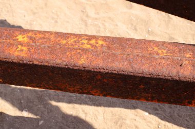 Eski ve paslı demirin dokusu.