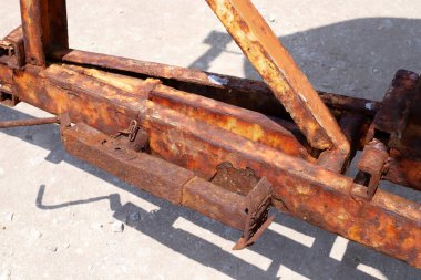 Eski ve paslı demirin dokusu.