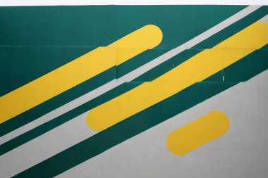 Soyut renk arkaplanındaki çizgiler ve geometrik şekiller. Vektör illüstrasyonu .