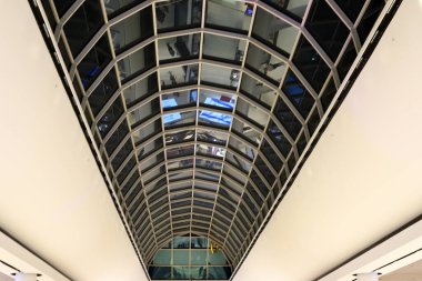 İsrail 'deki bina ve yapıların mimari ayrıntıları. Modern mimarinin soyut bir parçası.