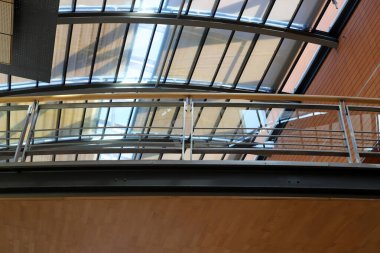 İsrail 'deki bina ve yapıların mimari ayrıntıları. Modern mimarinin soyut bir parçası.