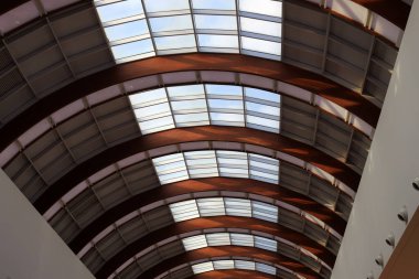 İsrail 'deki bina ve yapıların mimari ayrıntıları. Modern mimarinin soyut bir parçası.