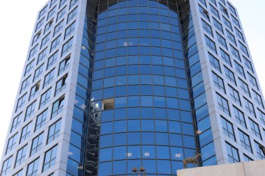 İsrail 'deki bina ve yapıların mimari ayrıntıları. Modern mimarinin soyut bir parçası.