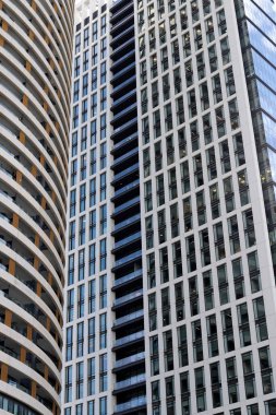 İsrail 'deki bina ve yapıların mimari ayrıntıları. Modern mimarinin soyut bir parçası.