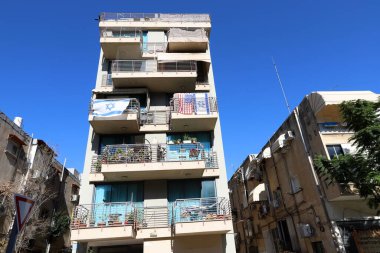 Tel Aviv İsrail 01 / 07 / 2024. Tel Aviv, İsrail 'in Akdeniz kıyısında bir şehirdir..