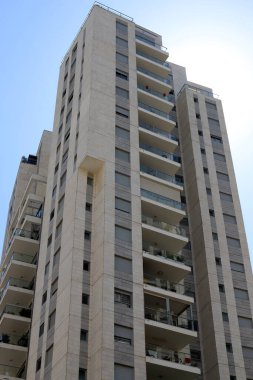 Tel Aviv İsrail 01 / 07 / 2024. Tel Aviv, İsrail 'in Akdeniz kıyısında bir şehirdir..