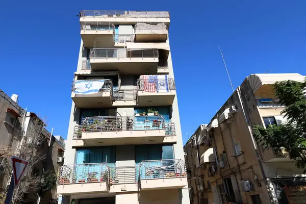 Tel Aviv İsrail 01 / 07 / 2024. Tel Aviv, İsrail 'in Akdeniz kıyısında bir şehirdir..