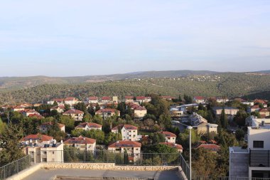 Kuzey İsrail 'deki dağların manzarası.