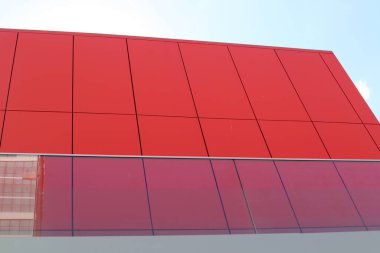 Mimari detaylar kapanıyor. Soyut geometrik arkaplan.