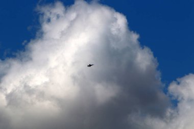 Kuzey İsrail 'de gökyüzünü kaplayan yağmur bulutları.