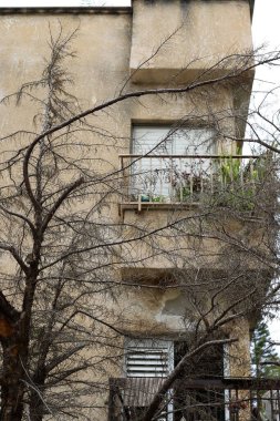 Yüksek binaların ve yapıların mimari detayları.