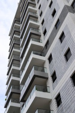 Yüksek binaların ve yapıların mimari detayları.