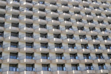 Yüksek binaların ve yapıların mimari detayları.