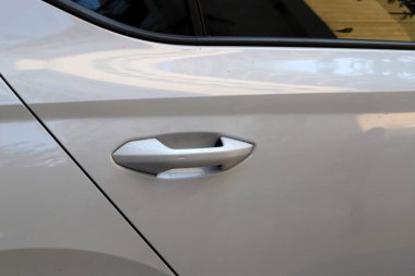 Araba vücut parçalarının yakın plan çekimi.