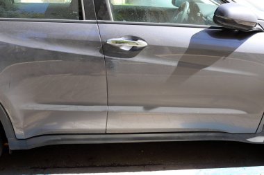 Araba vücut parçalarının yakın plan çekimi.